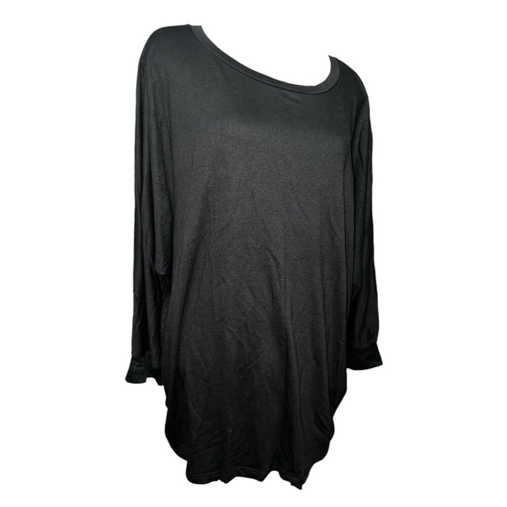 BloomChic Round Neck 3/4 Sleeve Casual Plain Tapered Sleeve TShirt Blouse Sz 26